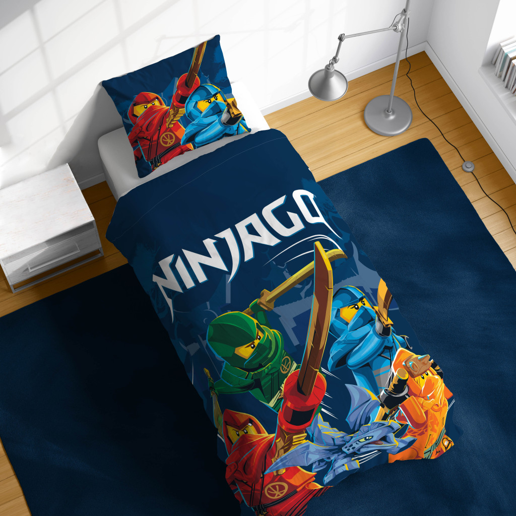 Lego Ninjago Elemental Wonders children's kindergarten voodipesukomplekt 100×135 cm, 40×60 cm – detailvaade 2