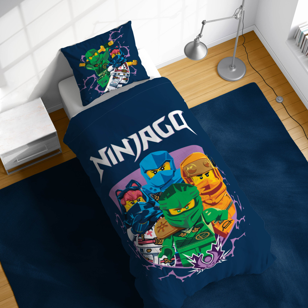 Lego Ninjago Training kids' and preschool voodipesukomplekt 100×135 cm, 40×60 cm – detailvaade 2
