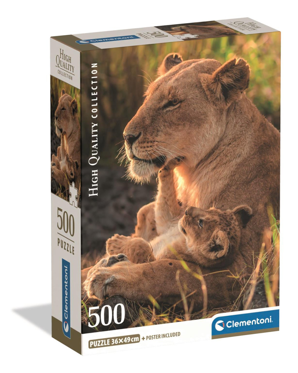 Lion Feline Love 500-osaline Compact pusle Clementoni – tootepilt