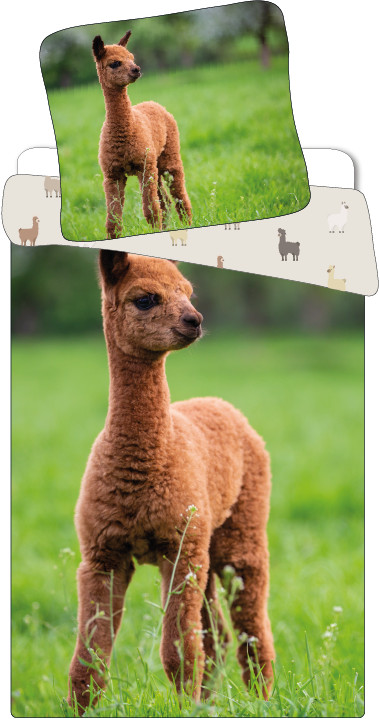Llama children's bedding cover 100x135cm, 40x60cm – tootepilt