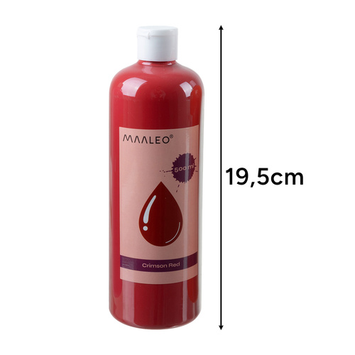 MAALEO 18 guaššvärvi komplekt, iga pudel 500 ml.