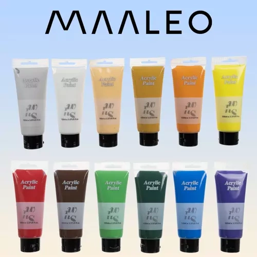 Maaleo akrüülvärvid 20424, 12 × 100 ml