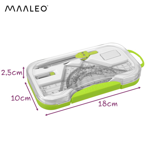 Maaleo geomeetriakomplekt, 7 osa