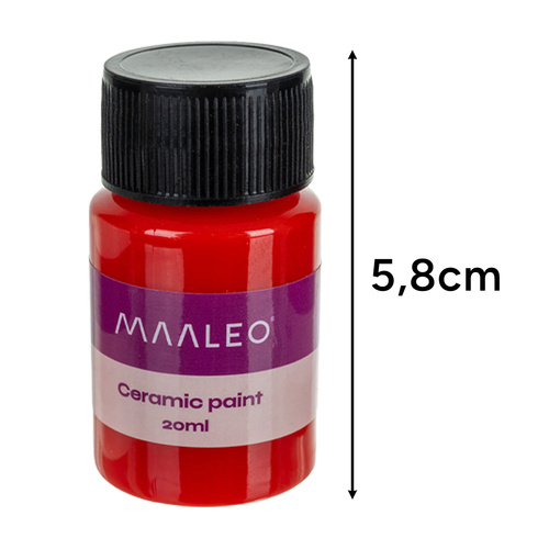 Maaleo klaasi- ja keraamikavärvid 12 × 20 ml, ahjus kinnitatavad.
