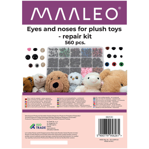Maaleo mänguloomade silmade paranduskomplekt 25761