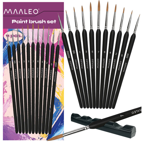 MAALEO peente maalimispintslite komplekt alusega, 11 tk