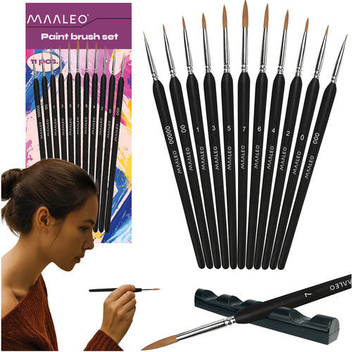 MAALEO peente maalimispintslite komplekt alusega, 11 tk