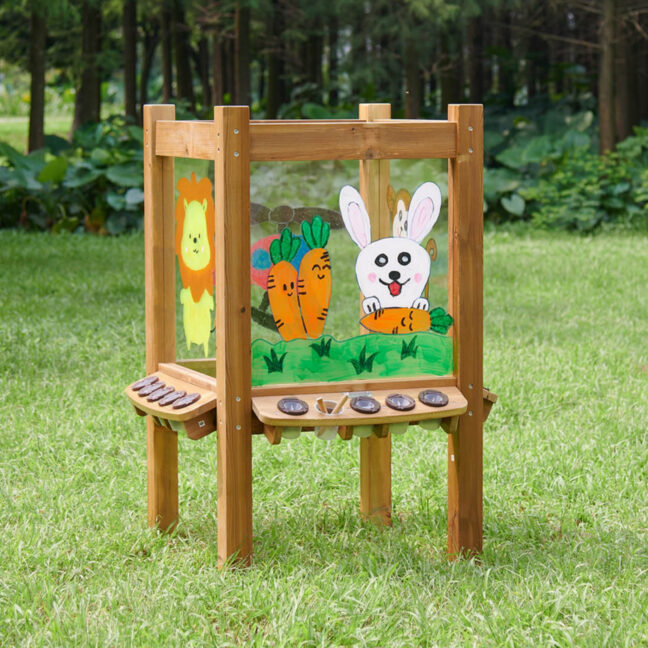 4-sided läbipaistev akrüül paintable – MASTERKIDZ 4-Sided läbipaistev akrüül Paintable tahvel + Cups