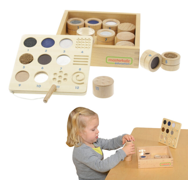 MASTERKIDZ Montessori puutetundmise mäng, 12 osa – toote pilt