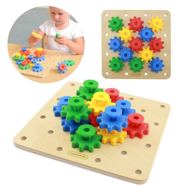 hammasrattad build sinu MK06158 – MASTERKIDZ hammasrattad Build sinu enda mehhanism Montessori tahvel (MK06158)