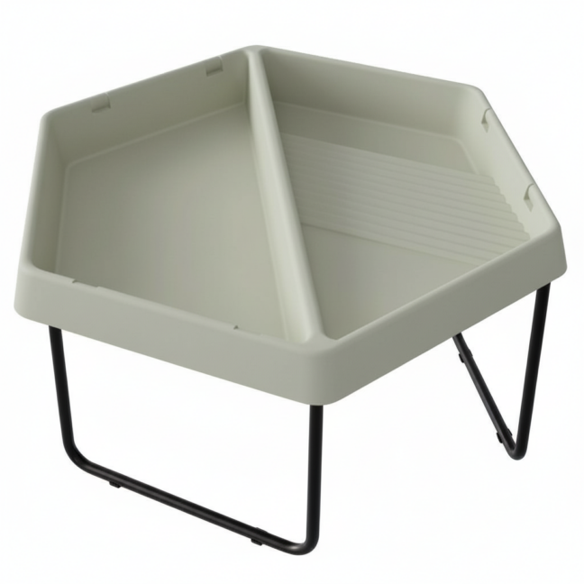 hexagonal sensoorne laud MK0029 – MASTERKIDZ Hexagonal sensoorne laud liiv ja vesi mäng, 2 Compartments, reguleeritav Height (MK0029)