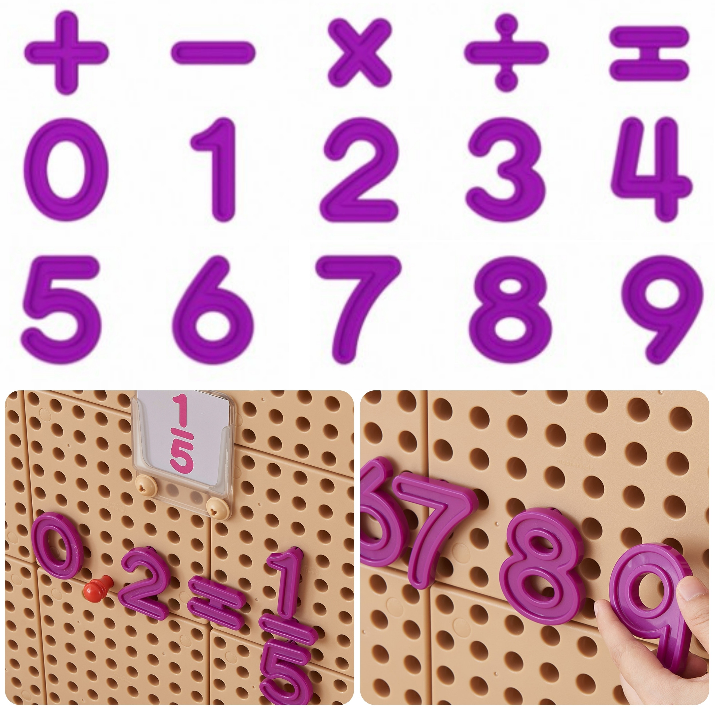 numbrid symbols õppimise loendamine – MASTERKIDZ komplekt numbrid ja Symbols õppimise loendamine ja Mathematics STEM seinapaneelid 82 tk.