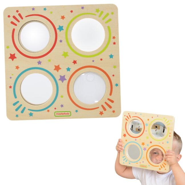 sensoorne peegel tahvel curved – MASTERKIDZ Montessori sensoorne peegel tahvel ja Curved läätsed