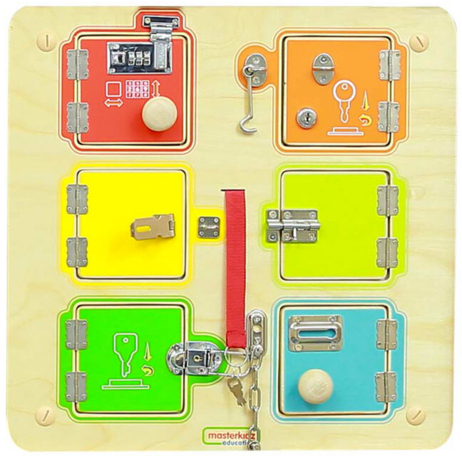 õppimise open close locks – MASTERKIDZ õppimise Open ja Close Locks sein Manipulative tahvel