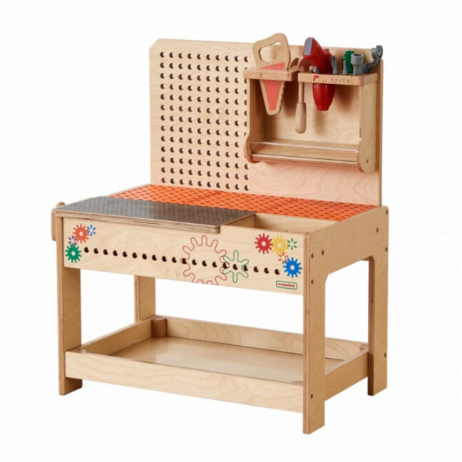 MASTERKIDZ puidust Montessori STEM-töökoda tööriistadega – toote pilt
