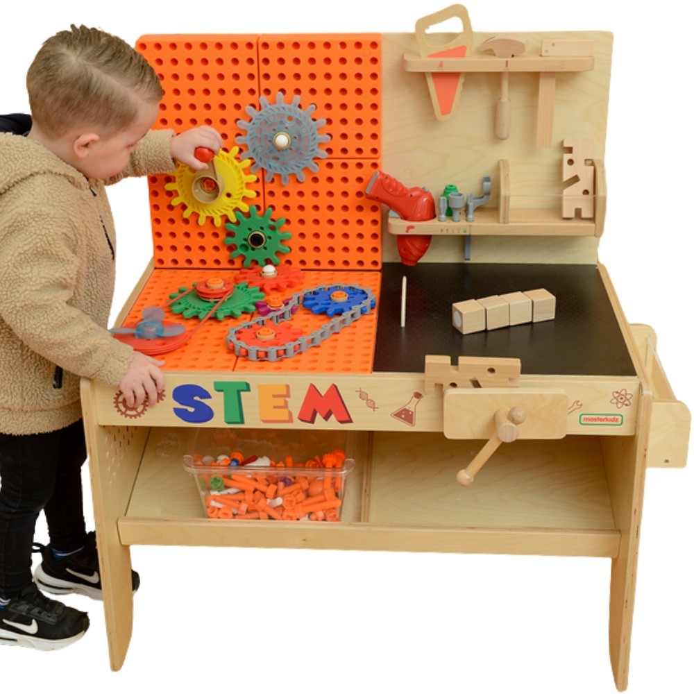 workshop suur stem tööriistad – MASTERKIDZ puidust Workshop suur Montessori STEM koos tööriistad