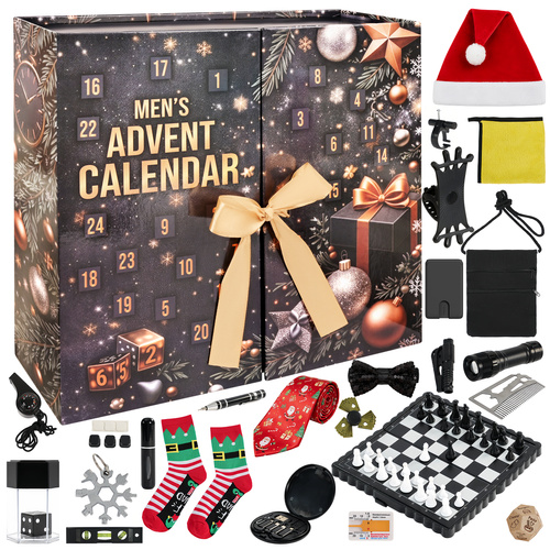 Meeste advendikalender 2026, 24 üllatust