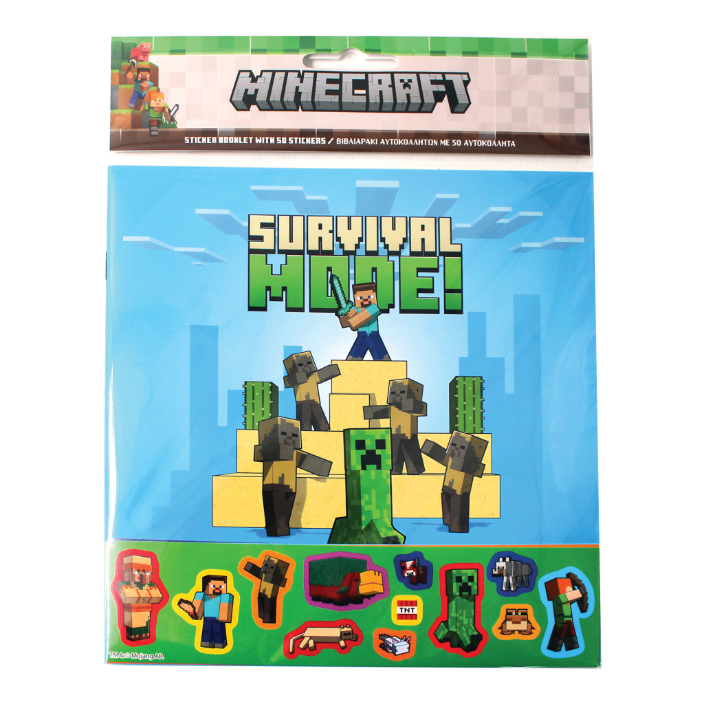 Minecraft Adventures 50 kleepsuga kleepsualbum – tootepilt