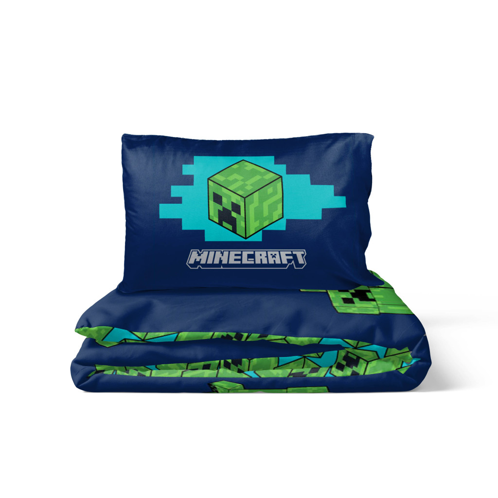 Minecraft Game Over Creepers voodipesukomplekt 140x200cm, 70x90 cm – detailvaade 2