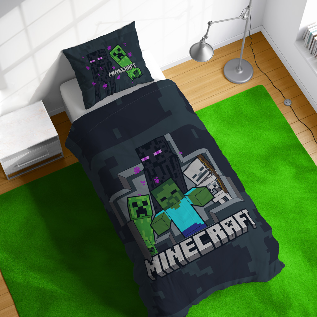 Minecraft Last Block Standing voodipesukomplekt 140×200 cm, 70×90 cm – detailvaade 2