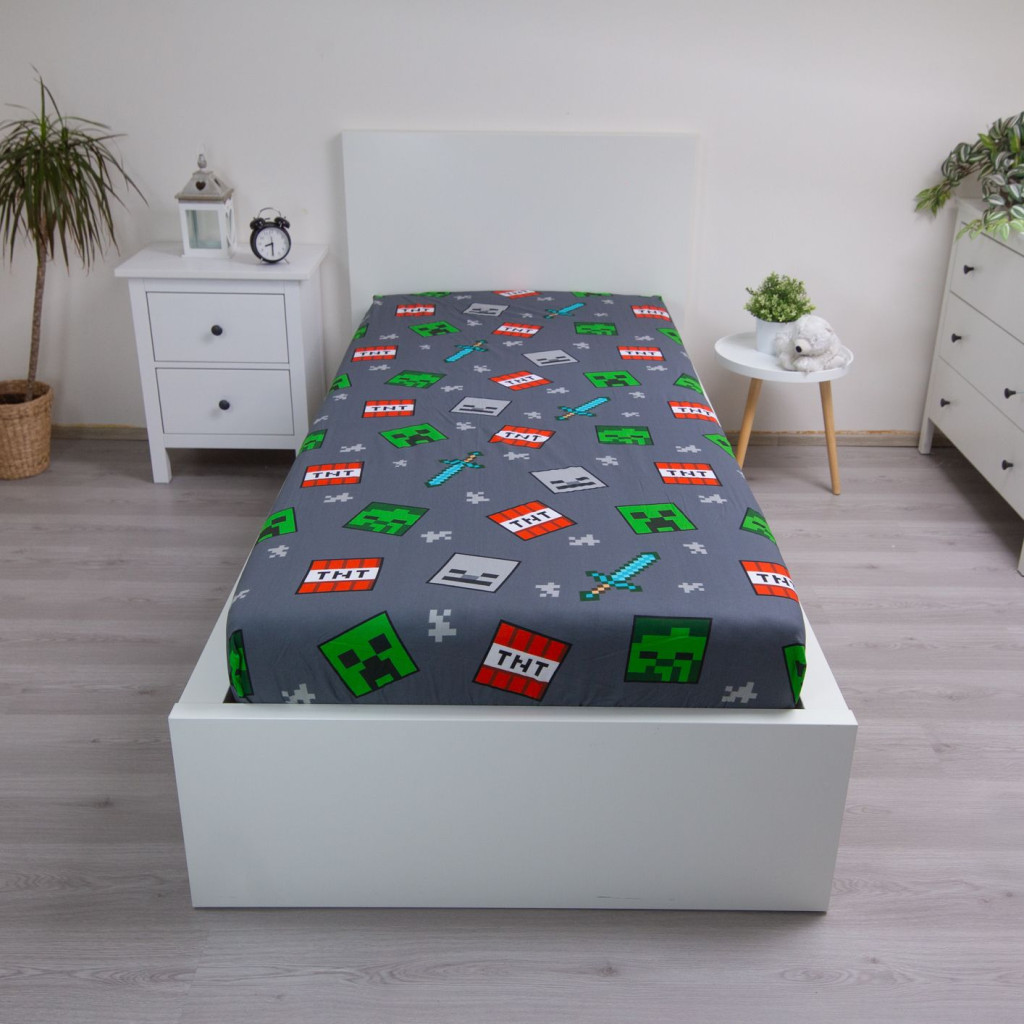 Minecraft We Got This kummiga voodilina 90x200 cm – detailvaade 2