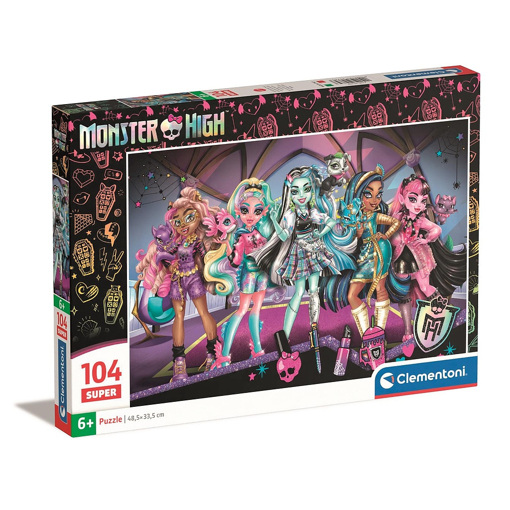 Monster High Glam Squad 104-osaline Clementoni pusle – tootepilt
