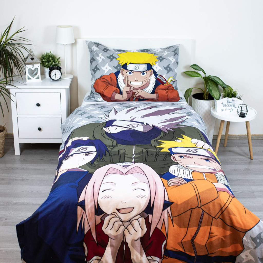 Naruto Grey voodipesukomplekt 140x200cm, 70x90 cm – detailvaade 2