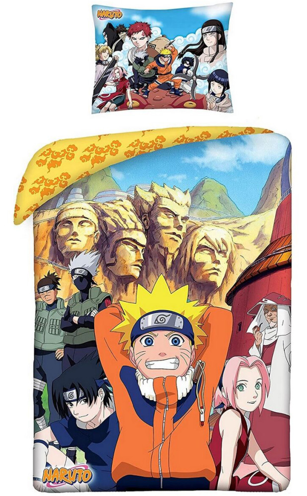 Naruto Konoha Bedding cover 140x200cm, 70x90 cm – tootepilt