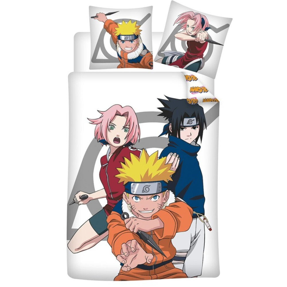 Naruto Ninja bedding cover 140x200cm, 65x65 cm – tootepilt