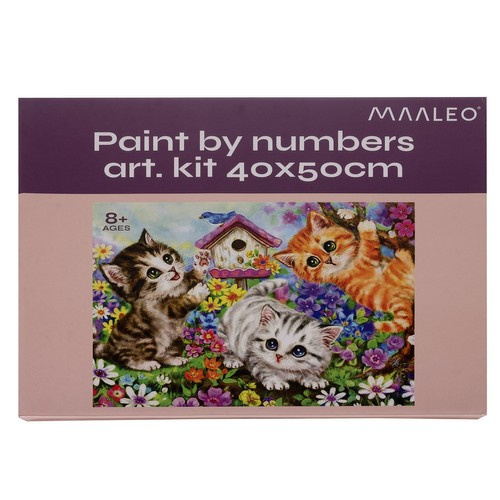 Numbrite järgi maalimise komplekt „Kassid“, 40 × 50 cm
