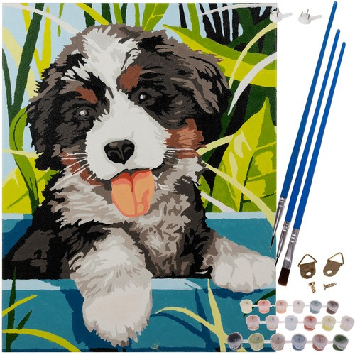 Numbrite järgi maalimise komplekt „Koer“, 40 × 30 cm