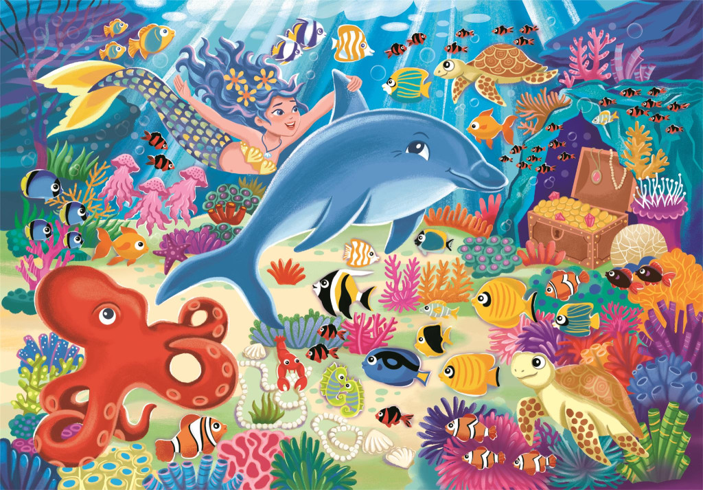 Ocean Undersea Fun Ocean 30-osaline pusle Clementoni – detailvaade 2