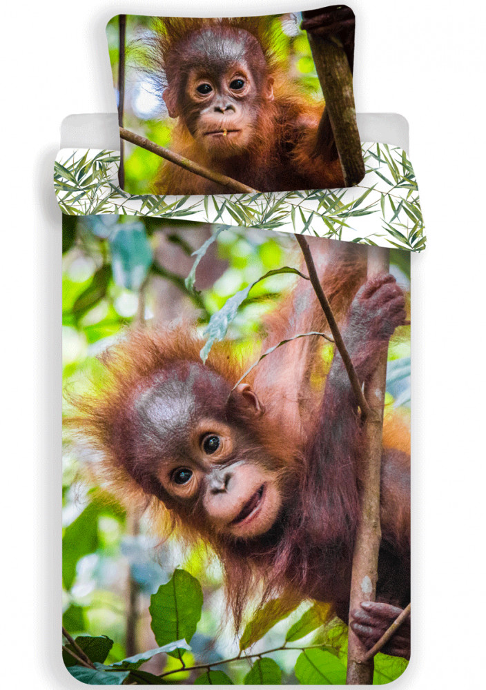 Orangutan bedding cover 140×200cm, 70×90 cm – tootepilt