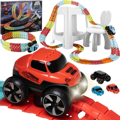 Painduv autorada LED-autoga, 4,8 m