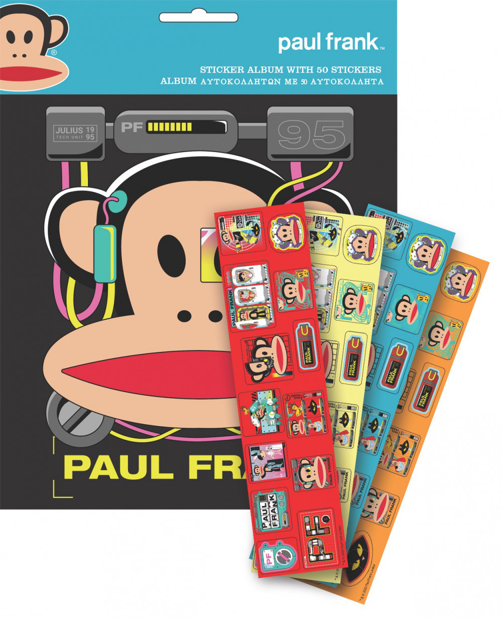Paul Frank Monkey 50 kleepsuga kleepsualbum – tootepilt