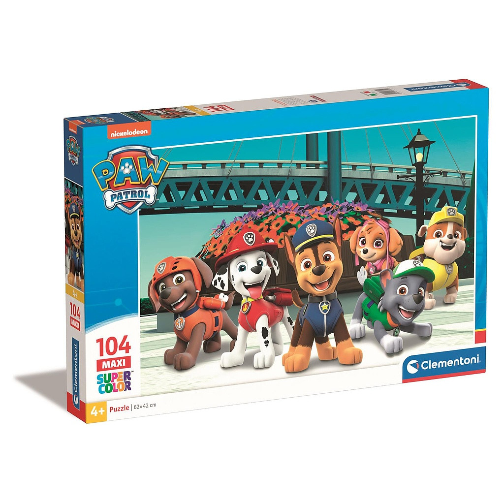 Paw Patrol Adventure Bay 104-osaline Maxi pusle Clementoni – tootepilt