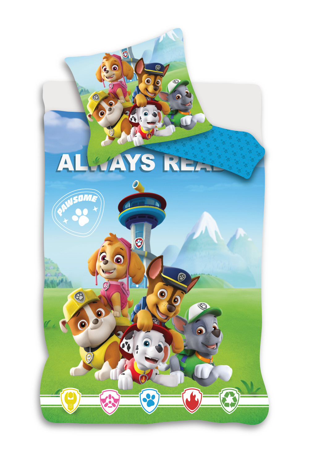 Paw Patrol Always kids voodipesukomplekt 100x135cm, 40x60 cm – tootepilt