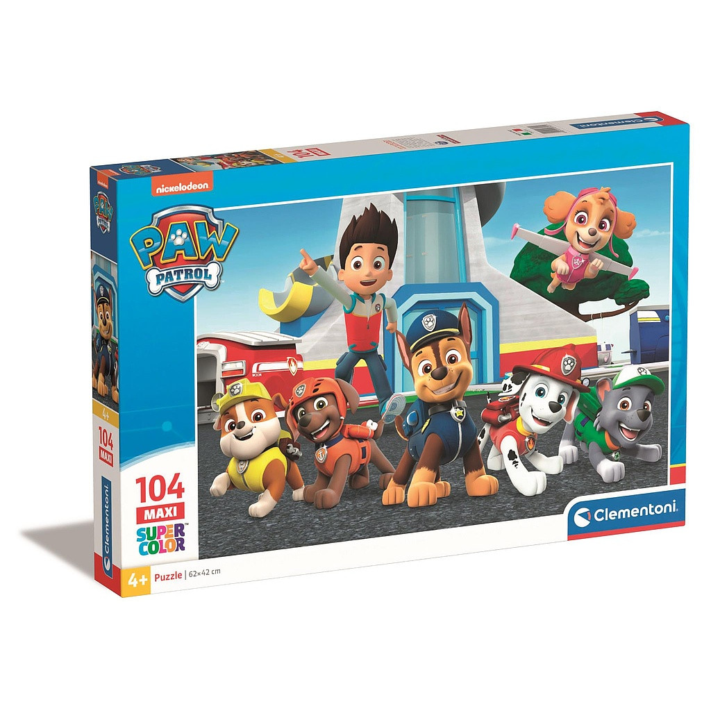 Paw Patrol Base 104-osaline maxi pusle Clementoni – tootepilt