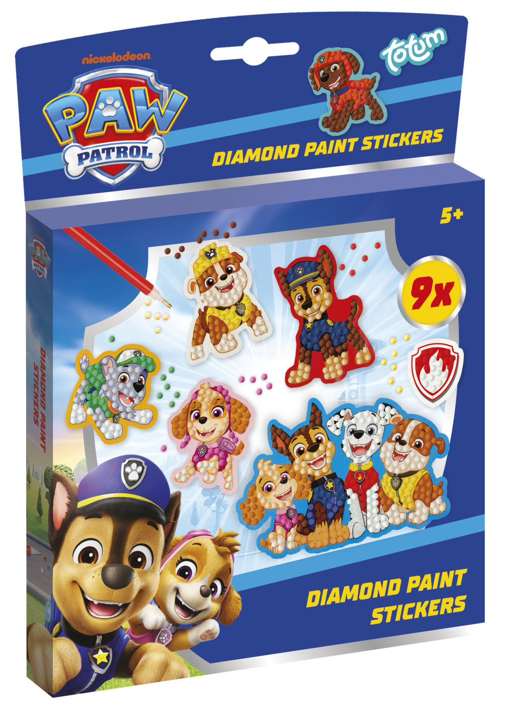 Paw Patrol Best Team diamond sticker set with 9-osaline – tootepilt