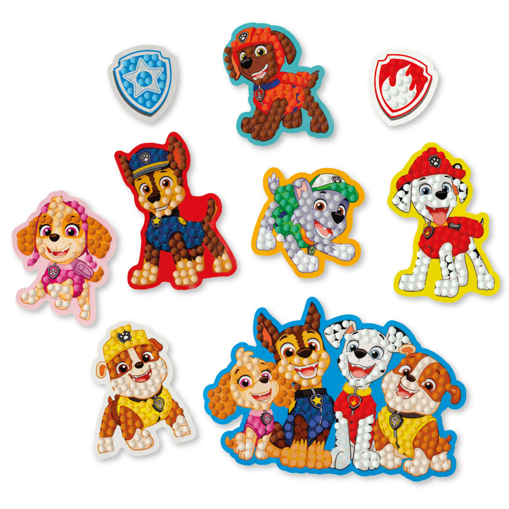 Paw Patrol Best Team diamond sticker set with 9-osaline – detailvaade 2