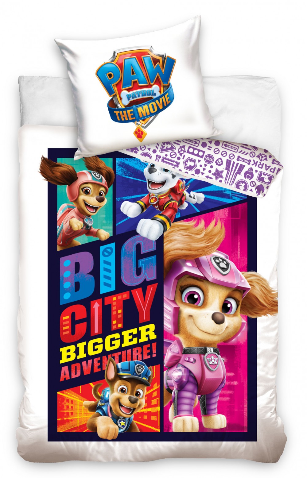 Paw Patrol Bigger Adventure bedding cover 140x200cm, 70x90 cm – tootepilt