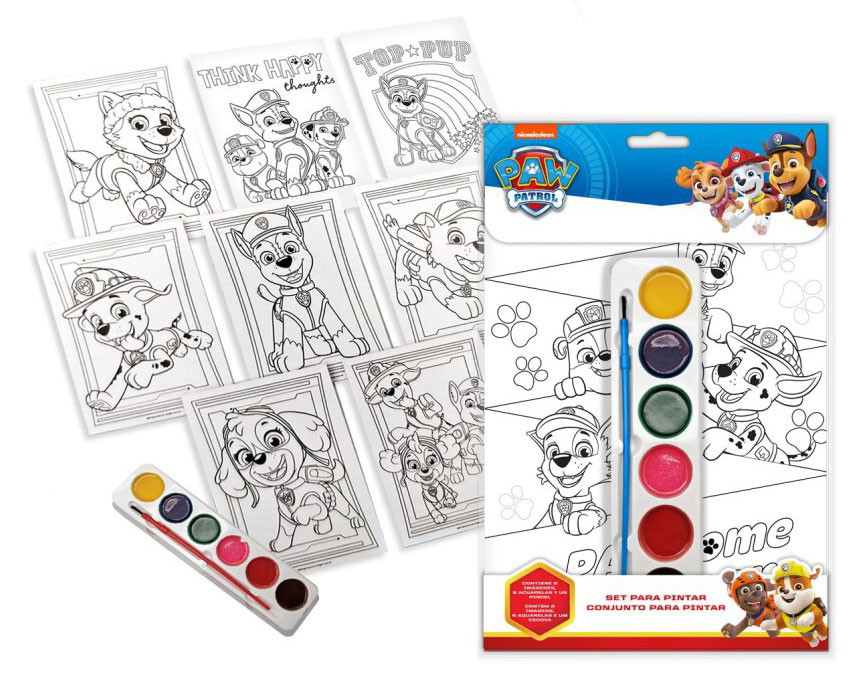 Paw Patrol coloring paint with set – tootepilt
