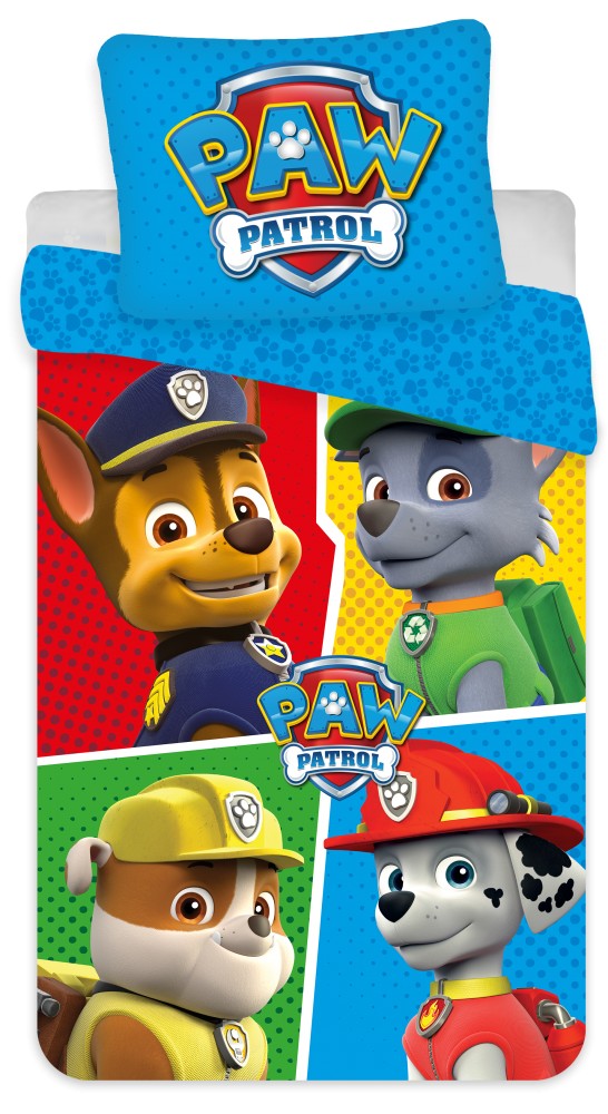 Paw Patrol Colors children's voodipesukomplekt 100x135cm, 40x60 cm – tootepilt