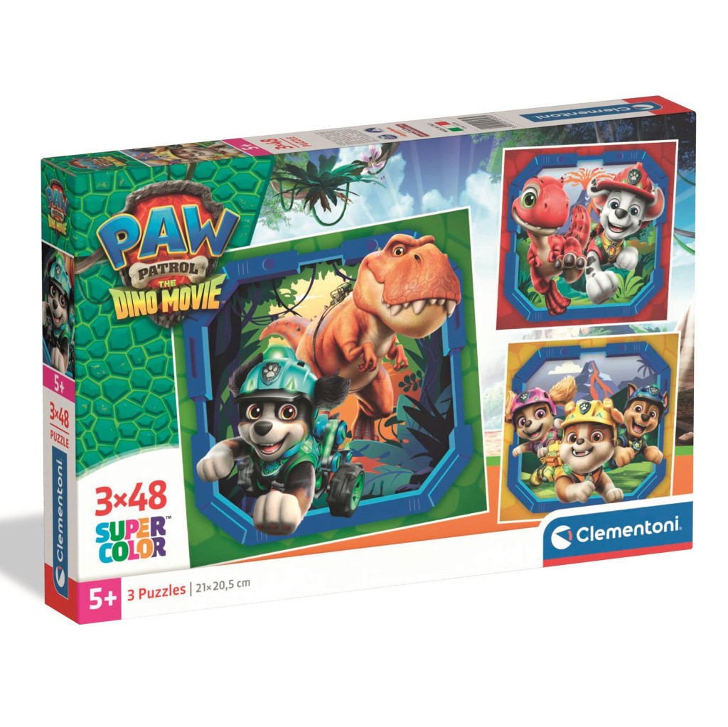 Paw Patrol Dino Movie 3×48-osaline Clementoni pusle – tootepilt