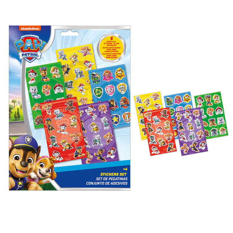Paw Patrol Duty Calls kleepsukomplekt 5 sheets – tootepilt