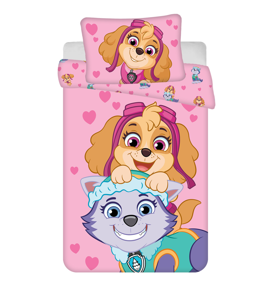Paw Patrol Girls Friends children's voodipesukomplekt 100x135cm, 40x60 cm – tootepilt