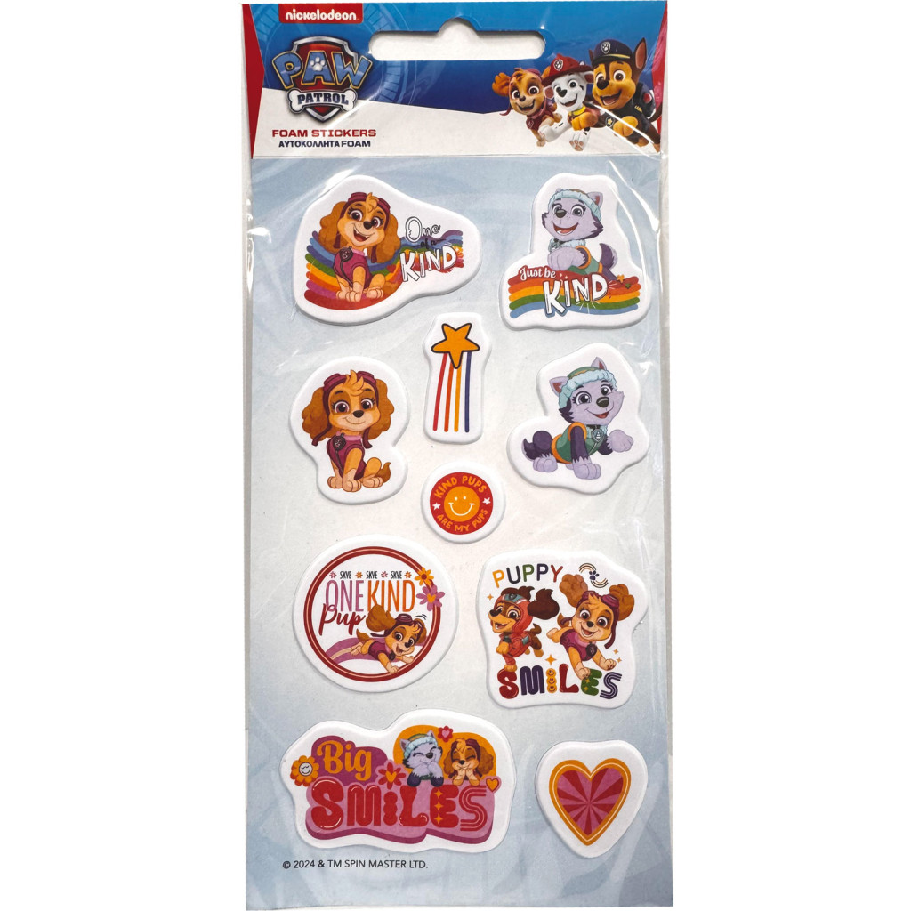 Paw Patrol Girls reljeefsete vahtkleepsude komplekt – tootepilt