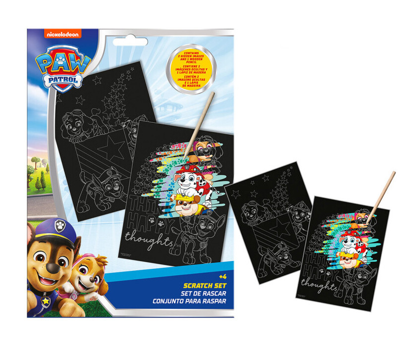 Paw Patrol Happy Thoughts kraapimiskunsti komplekt – tootepilt