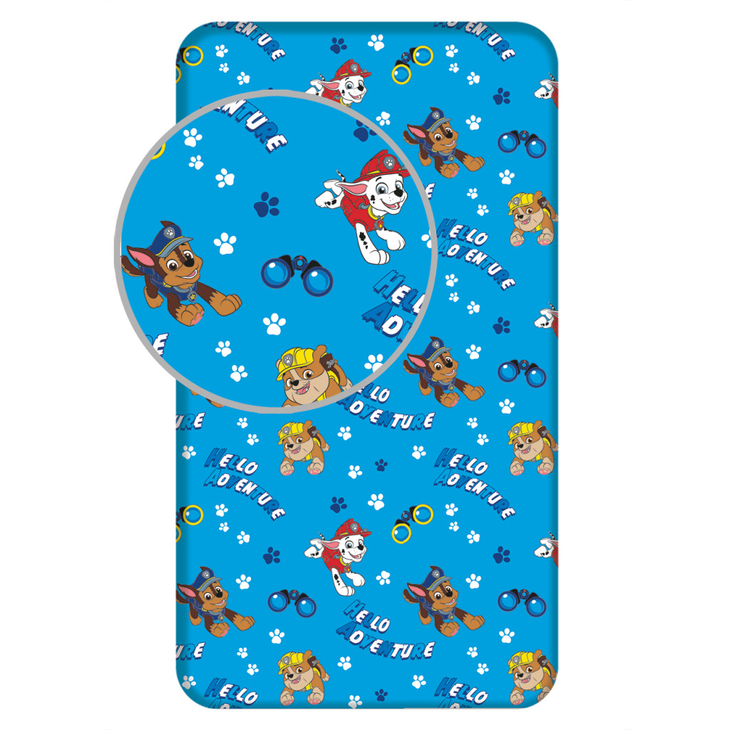 Paw Patrol Hello Adventure kummiga voodilina 90x200 cm – tootepilt