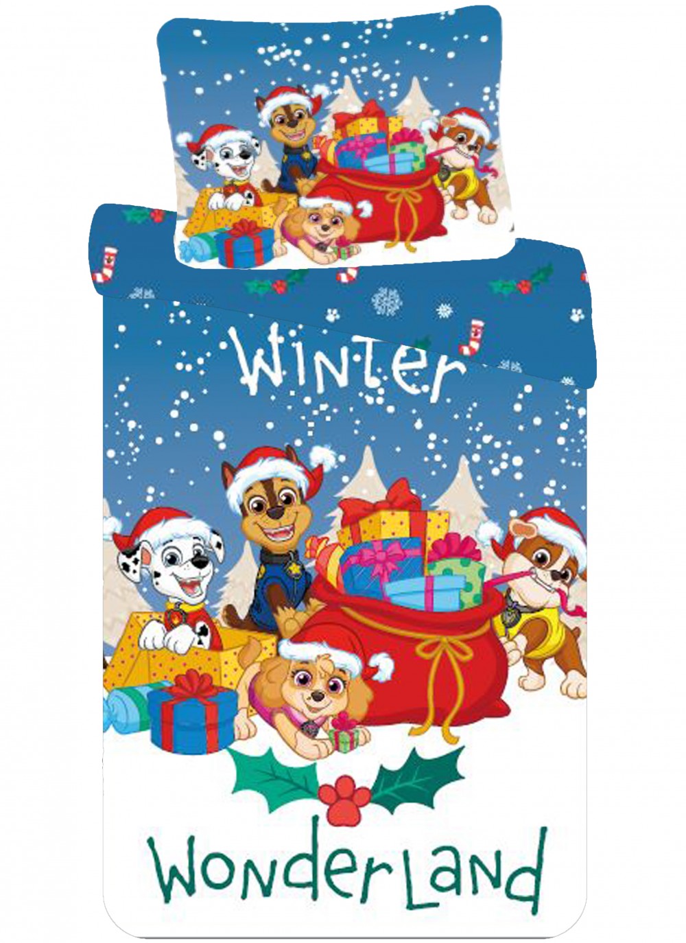 Paw Patrol Holiday Christmas tekikott 140x200cm, 70x90 cm – tootepilt